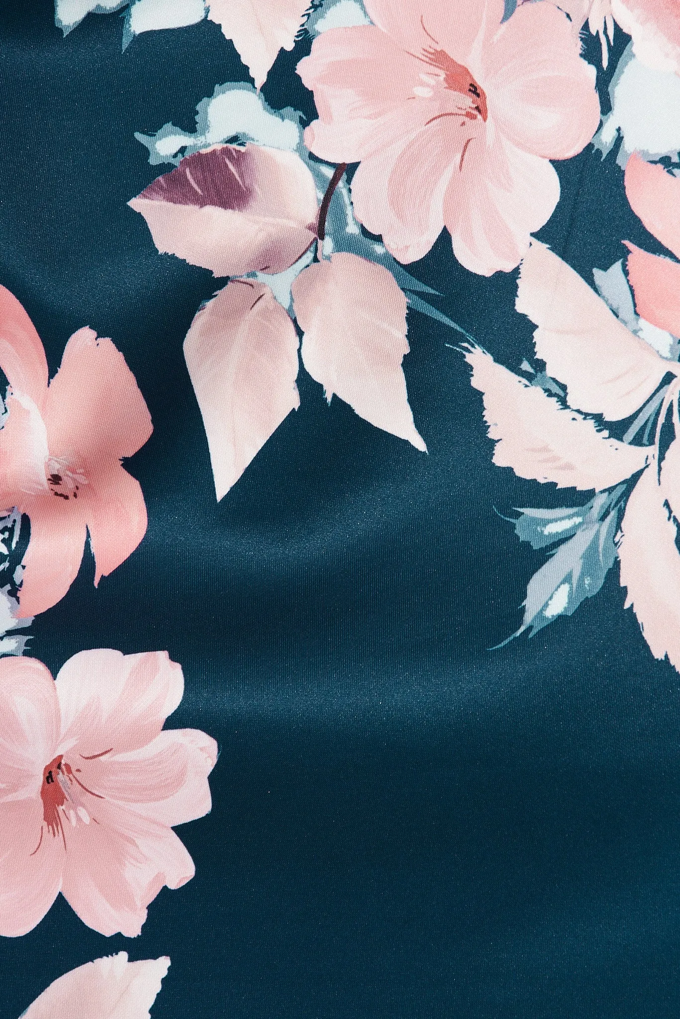 Jardin Dress In Teal With Blush Floral